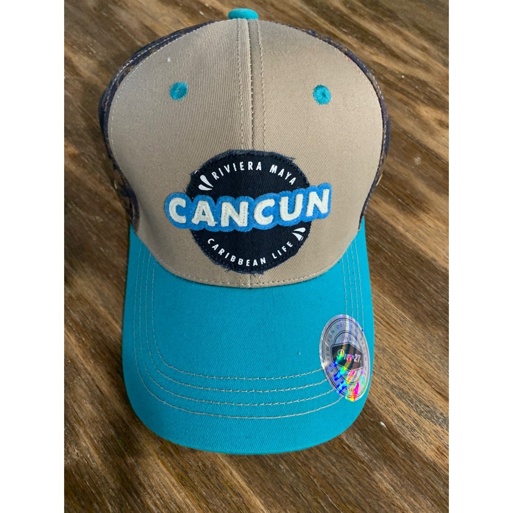 NWT Pier 27 Cancun Embroidered Hat Mens Rare Vintage Retro Streetwear